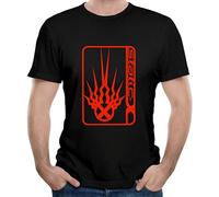 capeclain Static Nu Metal Push It Unique Unisex 100% Cotton Short-Sleeve T-Shirts Black L
