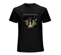 capeclain Within Temptation Heart of Everything Unisex 100% Cotton Short-Sleeve T-Shirts Black M