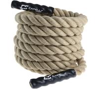 Capelli Sport Battling Ropes, Workout Battle Ropes for Strength Training and Cardio, Brown, 20 ft Length