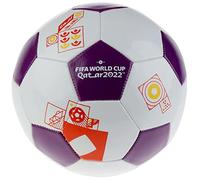 Capelli Sport FIFA World Cup Qatar 2022 Tournament Soccer Ball Souvenir Display, Officially Licensed Futbol for Youth and Adult Soccer Players, Purple and White
