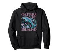 CAPERS ISLAND SC DOLPHIN LOVER COLORFUL BEACH SOUVENIR Pullover Hoodie