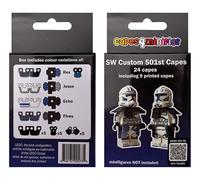 Capes4Minifigs 501st Custom Cape Set, Featuring 24 Pieces with 9 Printed Capes. A Perfect Addition to your 510st Legion, Compatible with LEGO Star Wars minifigs (Minifigures NOT included)