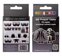Capes4minifigs - Prequel Cape Pack (33 Custom Capes) Suit up your minifigs with 33 epic capes, including 9 awesome printed designs! Compatible with LEGO Star Wars minifigures. (Minifigs NOT included)