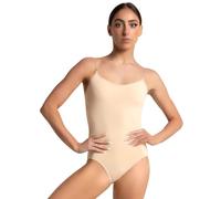 Womens Camisole Leotard With Built-in Bratek, Professional Dance and Gymnastic Leotard For Smooth Lines Dancewear,Versatile & Adjustable Dance Leotard Women Can Wear With Ease Costumes-Nude,M(Medium)
