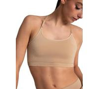 Capezio 3769W Seamless Convertible Long Linen Bra, nude, M