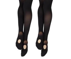 Capezio Ca1Ev 126 Essentials Transition Tight Tights - Black, Small/Medium (Pack of 2)