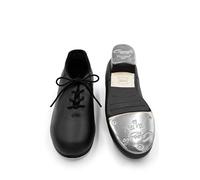 Capezio Cadence Tap Shoes, Tap Shoes For Women With Durable Leather Soles & Tele Tone Toe & Heel Taps, Tap Dance Shoes For Professional Dancers, Lightweight Tap Shoes - Black, Size 5