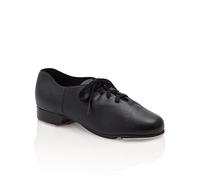 Capezio Cadence Black Tap Shoes for Women Men Lightweight Professional Lace-Up Tap Dance Shoes with Leather Upper and Sole Tele Tone Taps Character Dancing Shoe CG19 Black Adult Size 8.5L