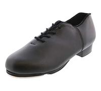 Capezio Cadence Tap Shoes, For Women With Durable Leather Soles & Tele Tone Toe & Heel Taps, Tap Dance Shoes For Professional Dancers, Lightweight Tap Shoes - Black, Size 8