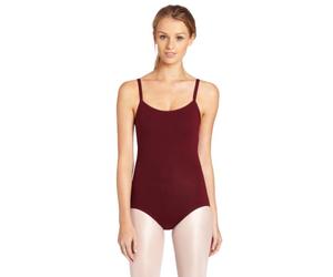 Capezio Camisole Dance Leotard with Bratek, Ballet Leotard for Women with Adjustable Shoulder Straps, Contemporary Dance Costume Leotards for Jazz, Dancing, Lyrical, CC110, Burgundy, Adult Small