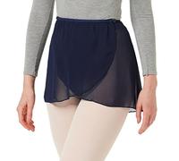 Capezio 126 Chiffon Wrap Skirt Capezio Class Collection, Navy, S UK