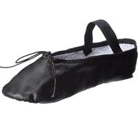 Capezio Daisy Child Ballet Shoes Leather Ballet Flats Full Sole Dance Slippers for Girls Toddlers Black