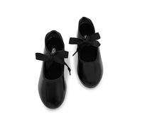 Capezio Future Star Girls Flat Ballet Flats Black Lacquer 26.5 EU
