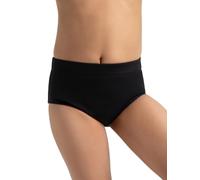 Capezio Girls Brief, Black, 6 Years