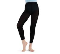 Capezio Girls Hold & Stretch Footless, Black, 8 Years