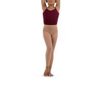 Capezio girls Hold & Stretch Footless Socks athletic dance tights, Suntan, 4 6 US, Suntan, S