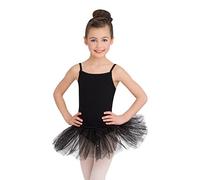Capezio Girl's N9814c Camisole Tutu Dress,Black,Large (12-14)