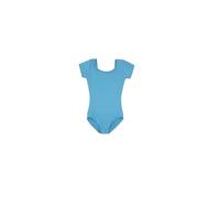 Capezio Girls' Short Sleeve Leotard, Light Blue, Small (4-6) US
