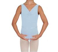 Capezio Girl's Tank Leotard w/Belt, Light Blue, Age 4-6