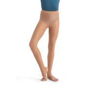 Capezio Girl's Ultra Shimmery Stirrup Tight-Child, 15 denier, Light Toast, 10 Years