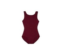 Capezio Girl's High-Neck Tank Leotard Jumpsuit, Burgundy, Toddler