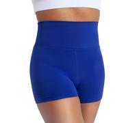 Capezio High Waisted Shorts, Royal, Small