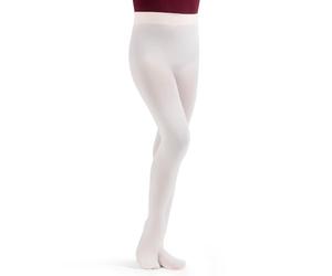 Capezio Little Girls' Studio Basic Tights - Comfortable Semi-Opaque Fabric for Dance, Dyed to Match Gusset, Durable and Long-Lasting, One Size Fits Most, Perfect for Active Girls, Ballet Pink