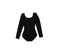 Capezio Women's Long Sleeve Leotard, Black, XL