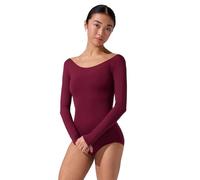 Capezio Long Sleeve Leotard, Red, Large