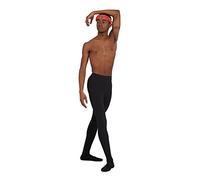 Capezio Men's Footed Tight, Black, Medium