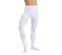 Capezio Mens Dance Tights, Dance Tights Men Can Wear For Many Dance Styles, Professional Me Ballet Tights With Back Seams, Nylon & Spandex Dance Tights - Dyeable White, XXL