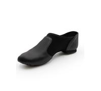 Capezio Nova Split Sole Jazz Shoes Elasticated Leather Slip On Dance Shoes for Women Men Character Dance Trainers for Theatre Contemporary Dancing V505W Black Adult Size 0