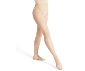 Capezio Professional Seamless Fishnet Tights Women's Footed Fishnets Dance Tights for Burlesque Cabaret Performance Fish Nets 3000 Porcelain MT (Medium Tall)