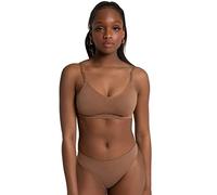 Capezio Women's Seamless Clear Back Bra, Opaque, Mocha, L