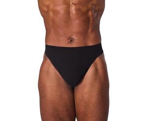 Capezio Self Lined Thong Dance Belt, Men's Supportive Dance Pants, Underwear for Ballet, Dancing, Contemporary, Dancewear Jock, N26, Black, Adult XL