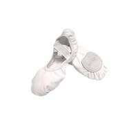 Capezio Stella Canvas Ballet Shoe, White, 5.5 W