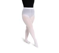 Capezio Studio Basics Footed Ballet Tights, Women's Classic, Seamless, Soft, Stretchy Dance Tights with Self Knit Waistband for Women, Jazz, Dancing, 1825