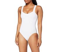 Capezio TC0001 Wide Strap Leotard Tactel, White, XS