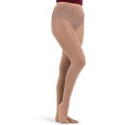 Capezio Hold & Stretch Tights For Women, Versatile Women’s Tights, Semi-Opaque, Professional Seamless Dance Tights With Elasticised Waistband For Practice & Performance - Light Suntan, S (Small)