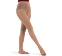 Capezio Hold & Stretch Stirrup Tights For Women, Professional Dance Tights With Supportive Patented Elasticity, Stirrup Tights For Studio, Performance & Daily Wear - Sun Tan, M (Medium)