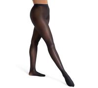 Capezio Ultra Shimmery Footed Tight Women's Shimmer Shiny Tights Seamless Glossy Dance Tights for Jazz Contemporary Ballet Dancing 1808 Black Adult L