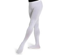 Capezio Women's Ultra Soft Transition Tight, Opaque, White, S-M (Pack of 3)