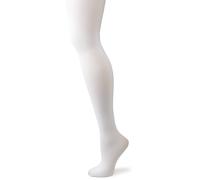 Capezio Ultra Soft Self Knit Waistband Transition Tight Footed or Footless Convertible Ballet Tights Women's Soft Stretchy Dance Tights for Jazz Dancing Contemporary 1916 White Adult S-M (Pack of 3)