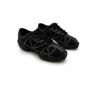 Capezio Web Dansneaker Dance Shoes, Professional Dance Shoe For Many Disciplines, Breathable Shoes For Dance Performances & Practice, Comfortable Dance Trainers For Women - Reflective Silver,Size 7.5