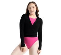 Capezio Women 11381W Wrap Sweater - BLACK, Large