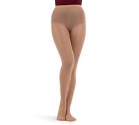 Capezio Women 1808C Footed Tight - Suntan, Intermediate (6-8)