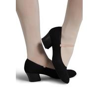 Capezio Women Academy Character Shoe W/1.5" Heel Character Shoe - Black, 10m