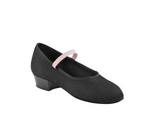 Capezio Women Academy Character Shoe W/ 1" Heel Character Shoe - Black, 10m