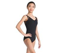 Capezio Women MC829W V Neck Tank Leotard - BLACK, XL