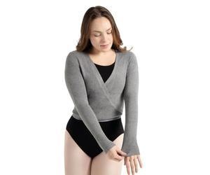 Capezio Women's 11381w Wrap Sweater, Grey, S UK